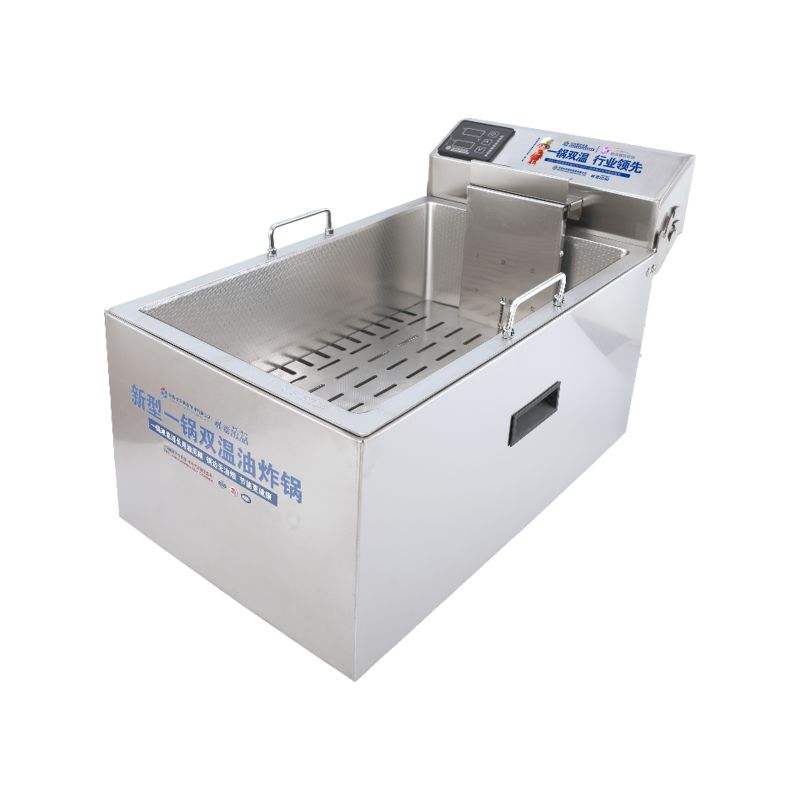 20L Electric Large Capacity Deep Fryer, 304 Stainless Steel Countertop Frying Machine with Basket for Home Gathering &am