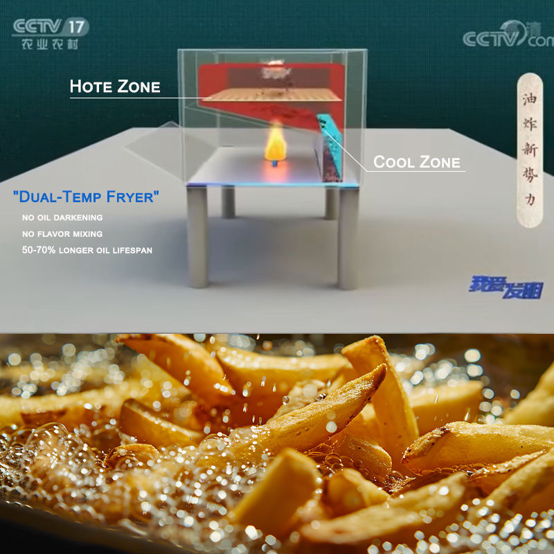 25L LPG Stainless Steel Countertop Deep Fryer Commercial Machine for Restaurant Fries Frying